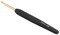 KnitPro Gold Aluminium Crochet Hook W/Black Handle-Size G/4.00mm